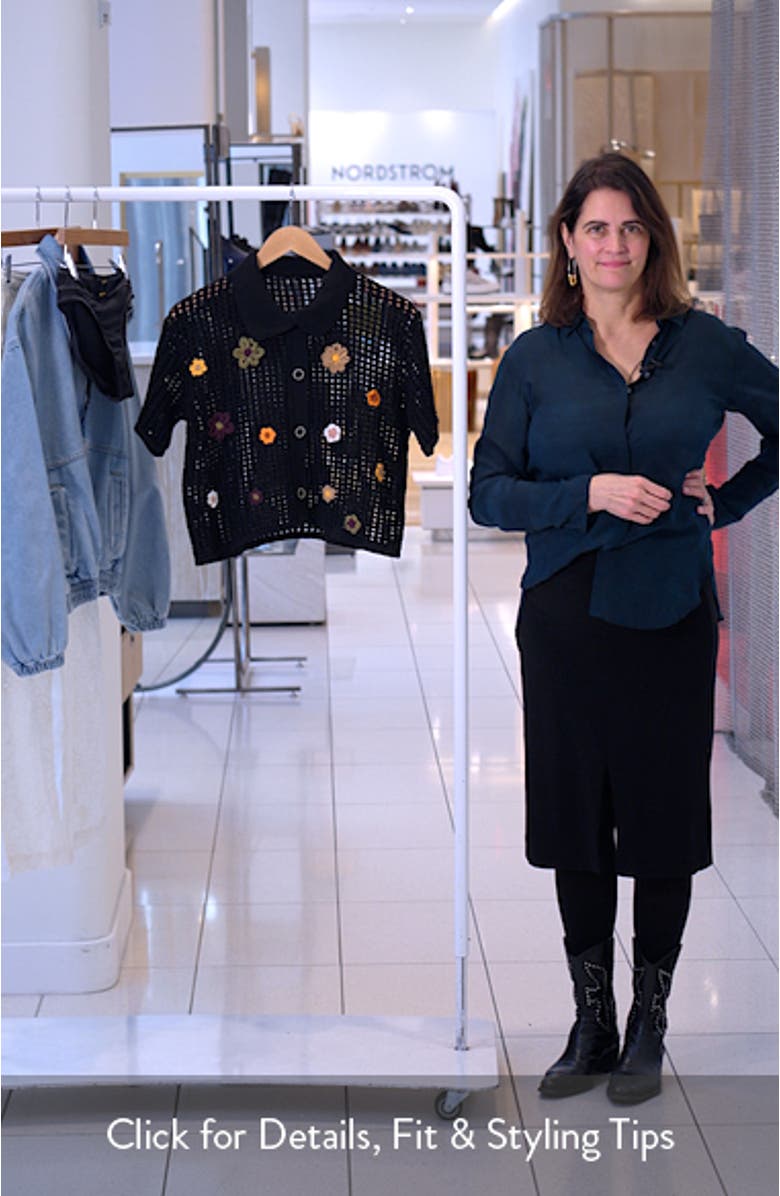 Canva Open Stitch Cover-Up Button-Up Shirt, sales video thumbnail