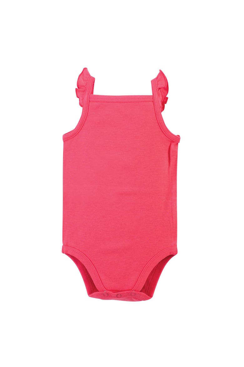 5Pk Organic Sleeveless Bodysuits, Alternate, color, Strawberries