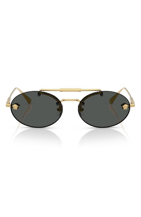 56mm Oval Sunglasses