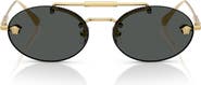Versace 56mm Oval Sunglasses