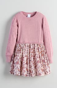 Nordstrom Kids' Mixed Media Dress