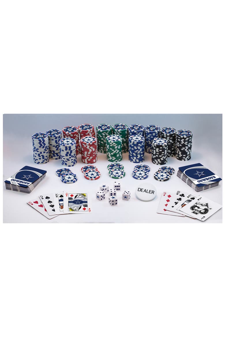 Dallas Cowboys 300 Piece Poker Set, Alternate, color, Multicolor