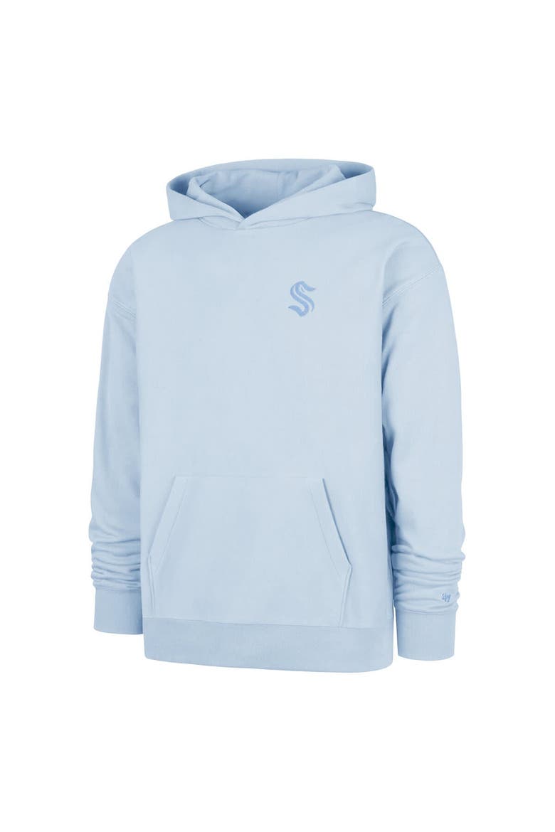 Men's '47  Light Blue Seattle Kraken Foundation Pullover Hoodie, Alternate, color, Light Blue