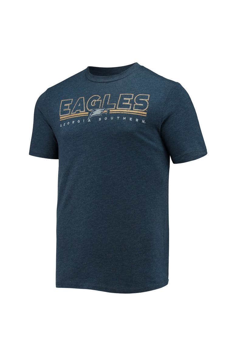 Men's Concepts Sport Heathered Charcoal/Navy Georgia Southern Eagles Meter T-Shirt & Pants Sleep Set, Alternate, color, Heather Charcoal