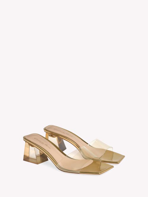 Gianvito Rossi Cosmic 55 Mule Sandals In Gold