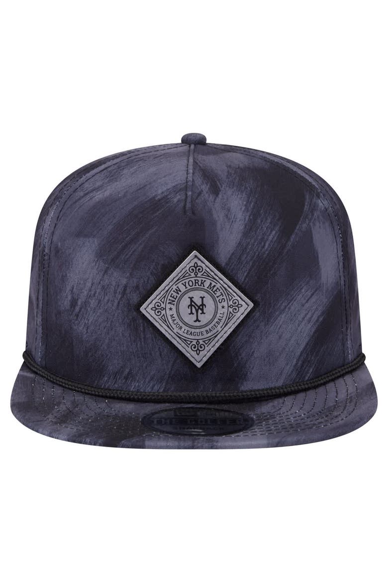 Men's New Era Navy New York Mets Printed Golfer Snapback Hat, Alternate, color, Navy