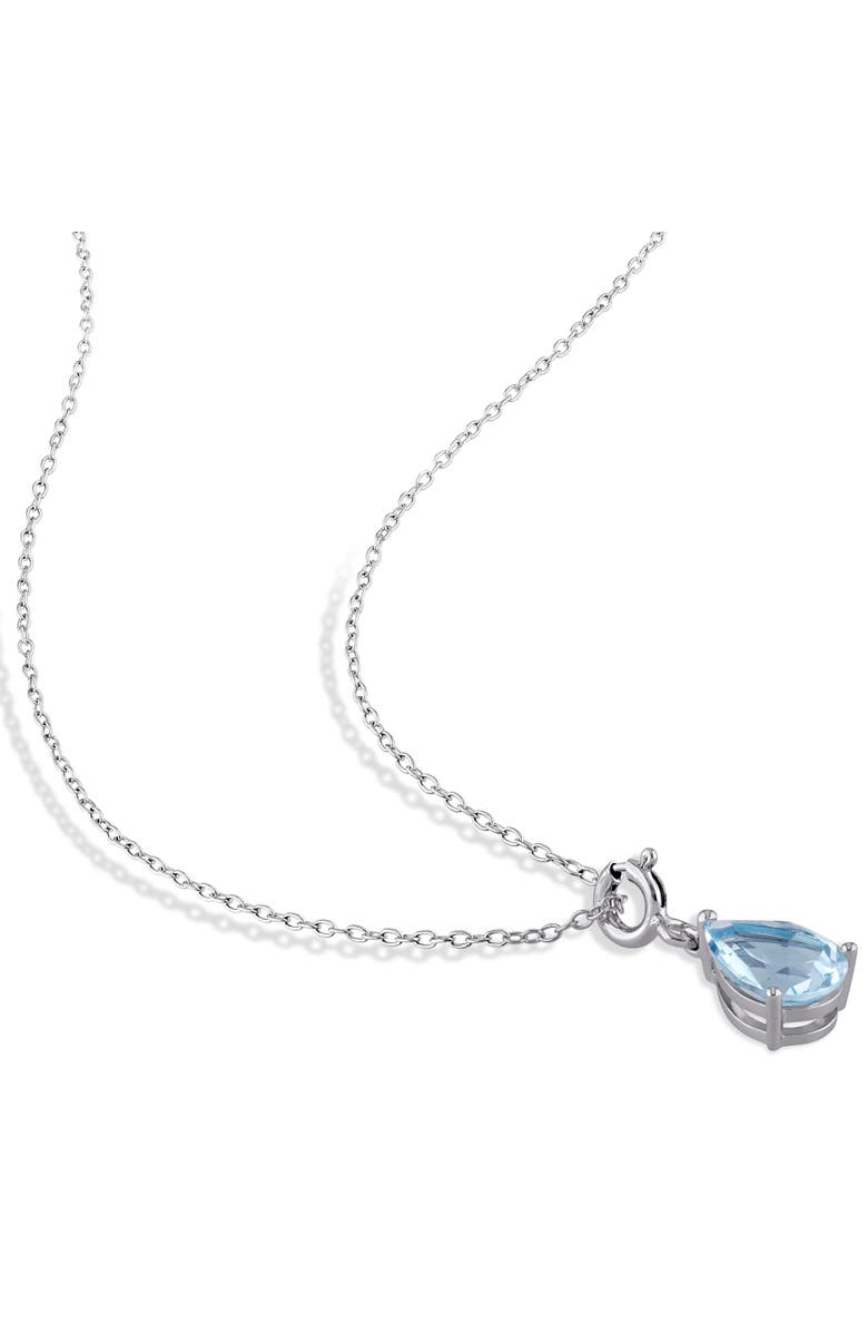 Julianna B. Gemstone Teardrop Enhancer Charm Pendant Sterling Silver, Alternate, color,
