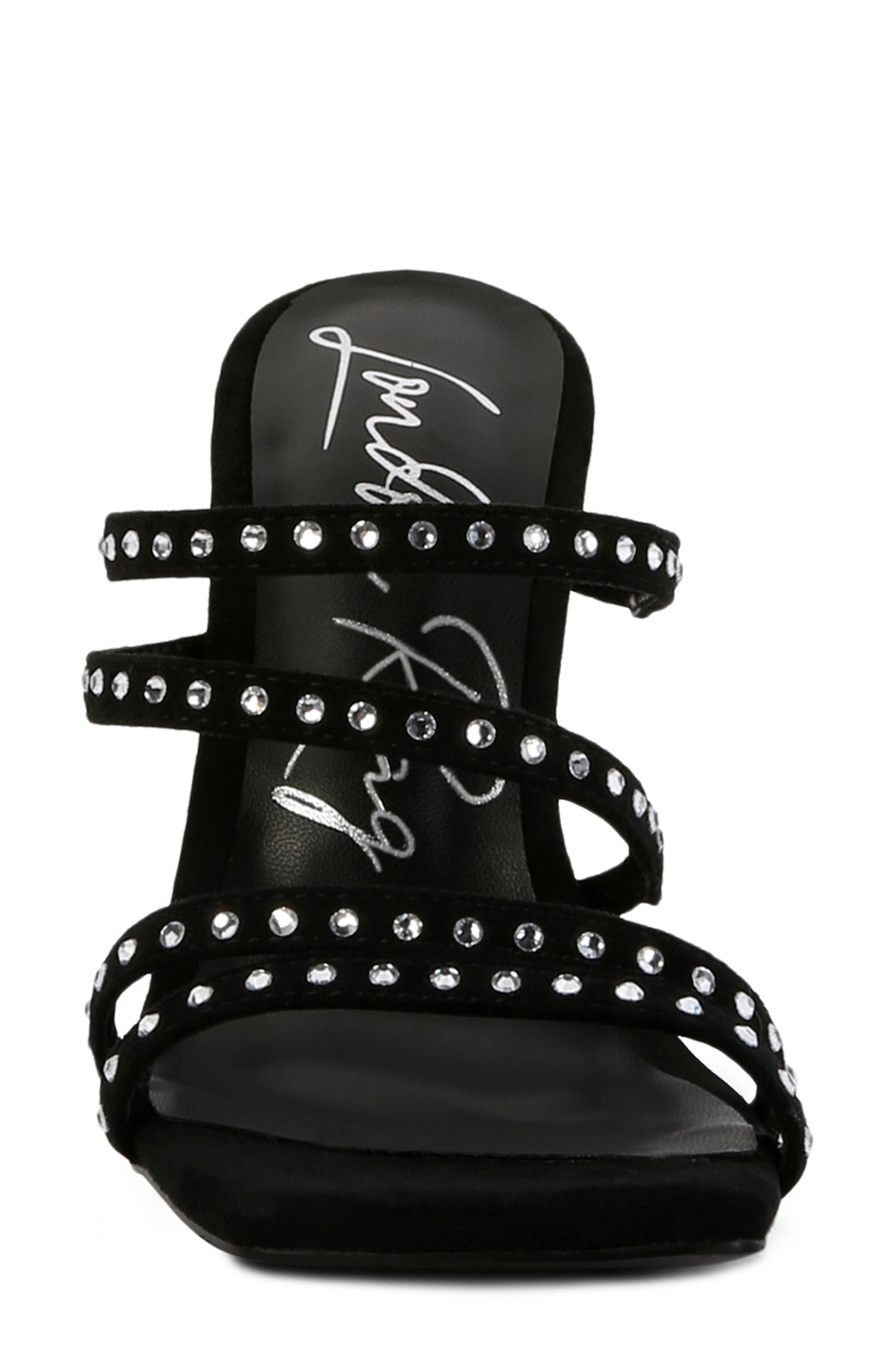 LONDON RAG Face Me Studded Slide Sandal, Alternate, color, 