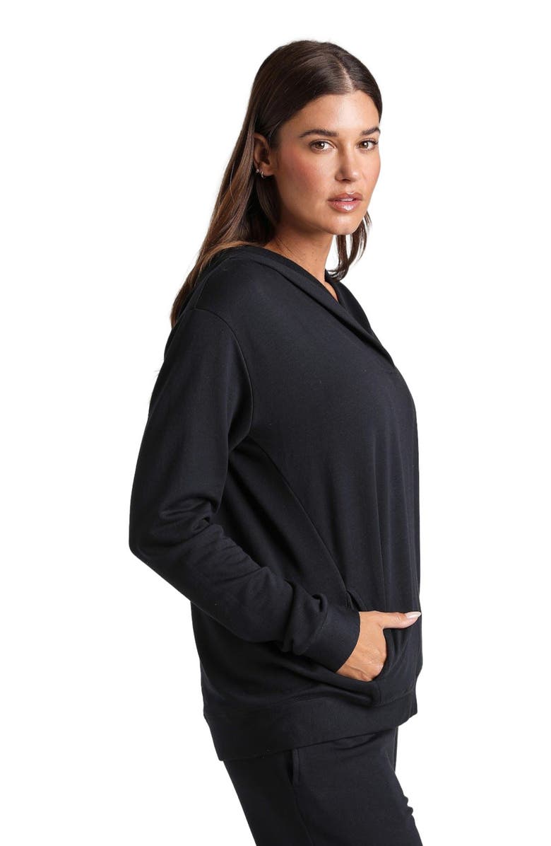 Losano Malibu Hoodie, Alternate, color, Black