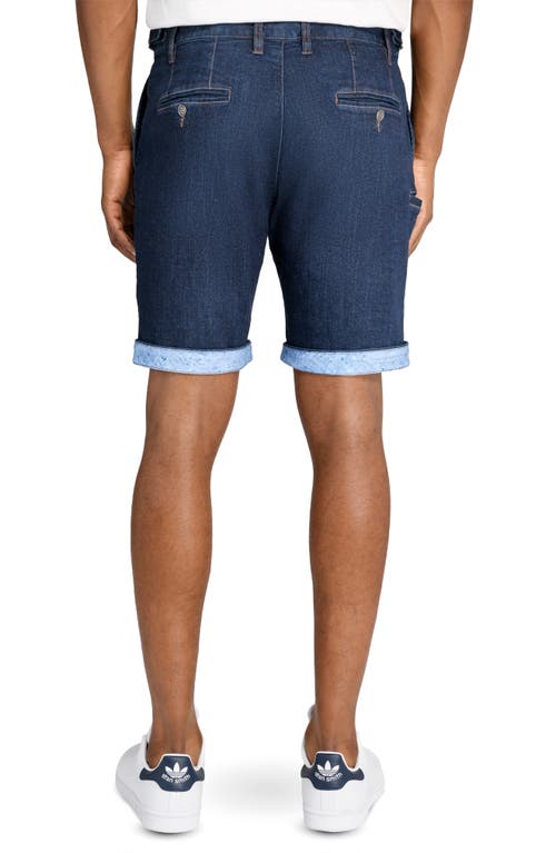 Brooklyn Brigade Solid Pleated Shorts In Navy