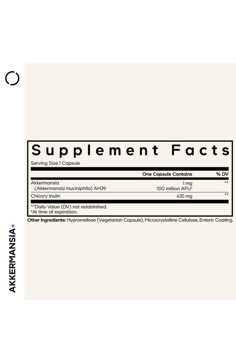 Codeage Akkermansia Muciniphila 100M AFU Probiotic Supplement, Alternate, color, White