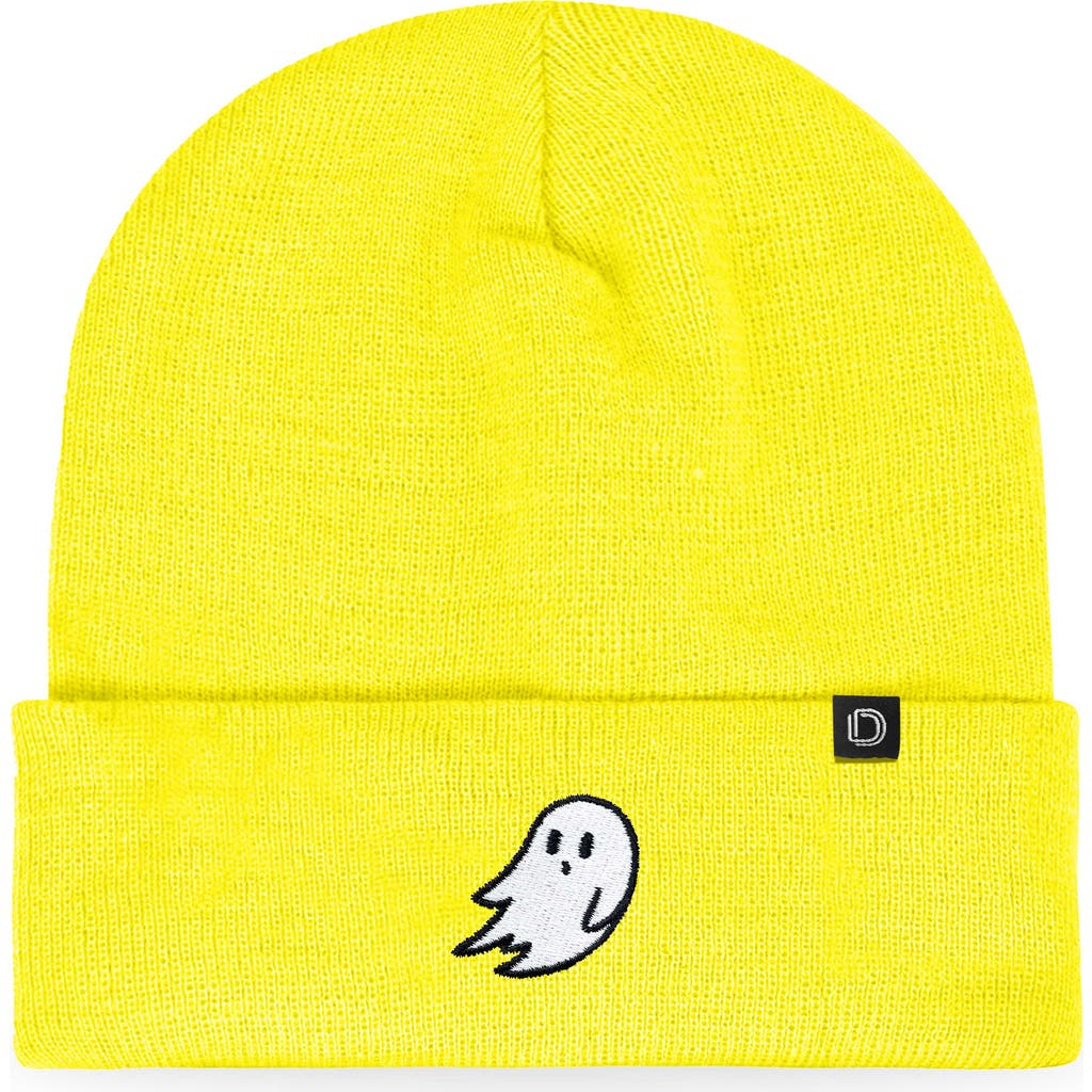 Dalix Ghost Beanie In Neon Yellow