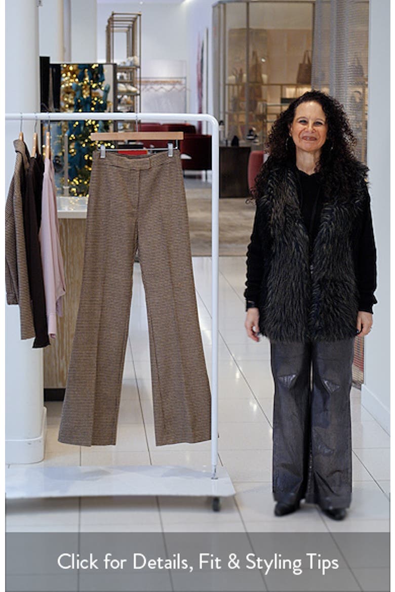 Gina Houndstooth Microcheck Pants video
