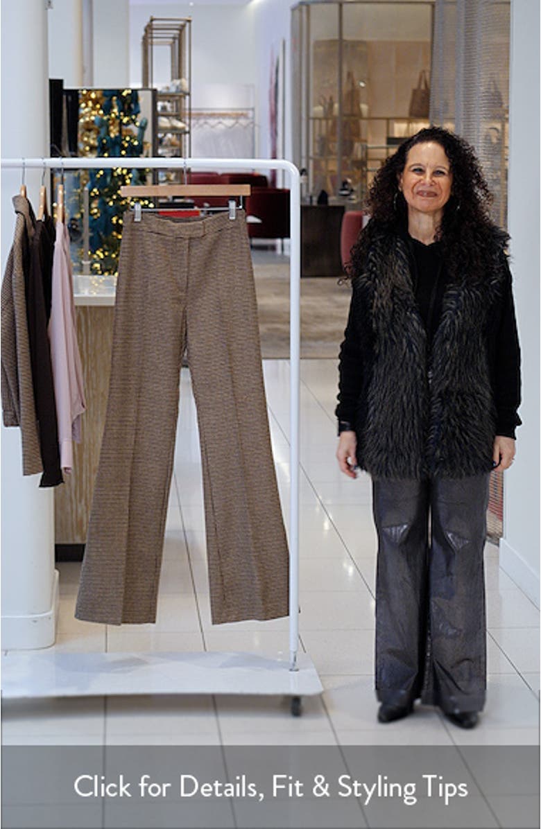 Gina Houndstooth Microcheck Pants, sales video thumbnail