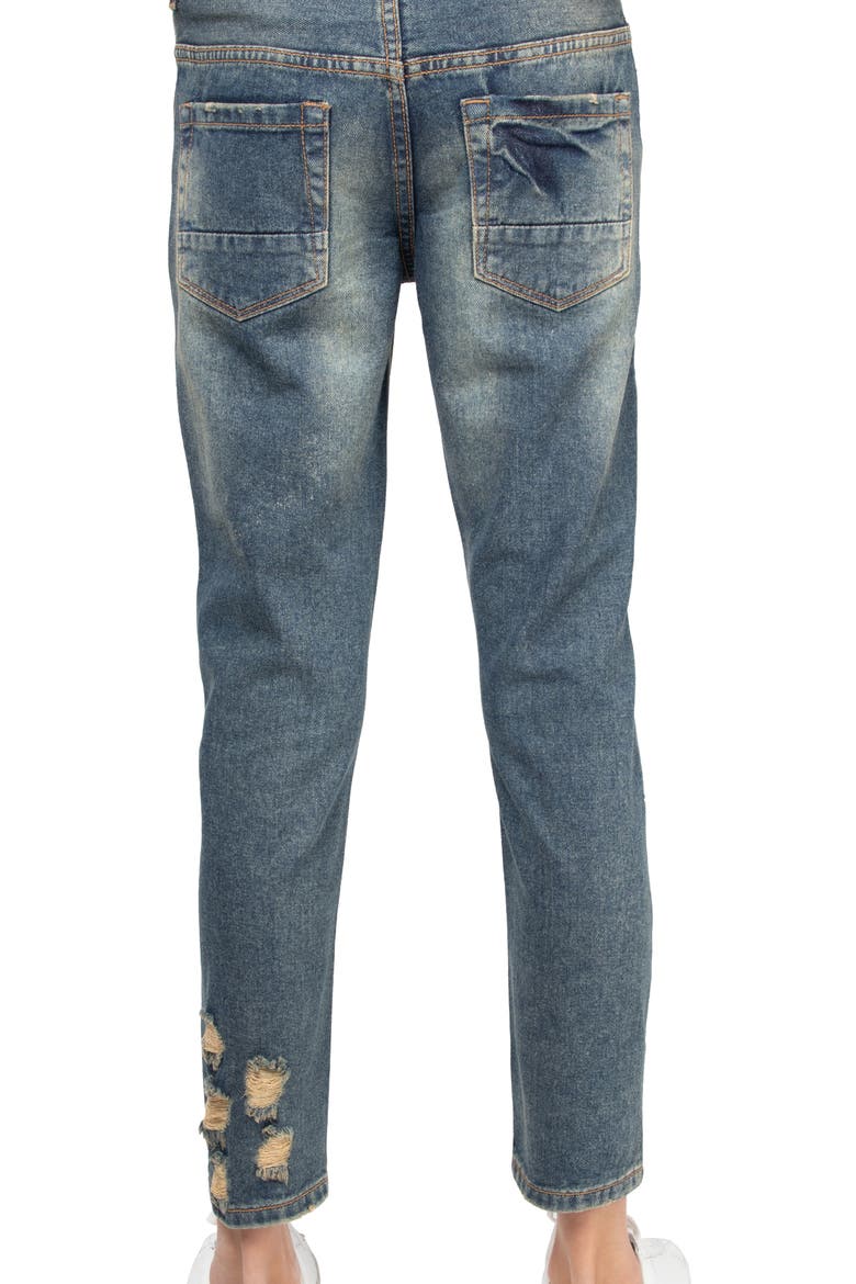 Kids' Rip & Repair Denim Jeans, Alternate, color, BLUE