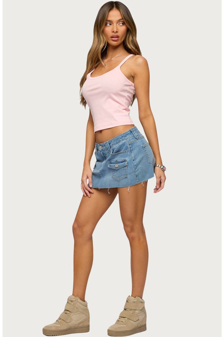 Basic Babe Stretch Cotton Crop Camisole, Alternate, color, LIGHT-PINK