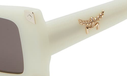 Mcm 52mm Rectangular Sunglasses In White