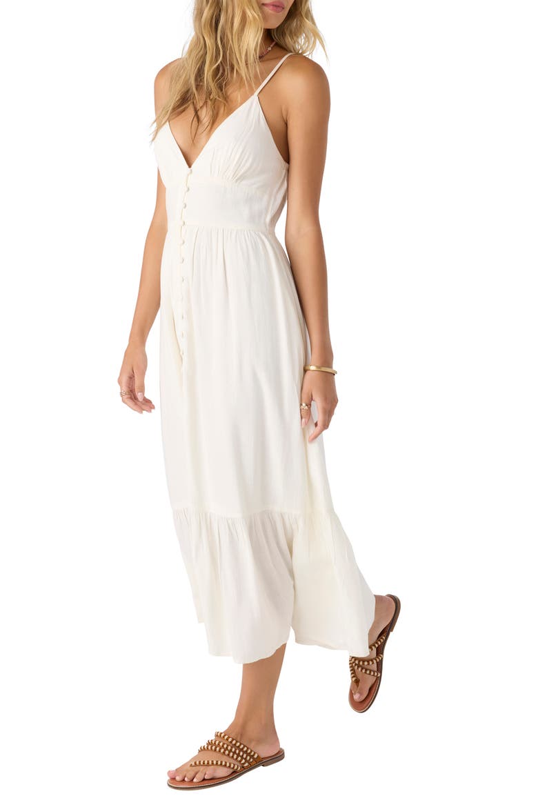 Pilar Midi Sundress, Alternate, color, WINTER WHITE