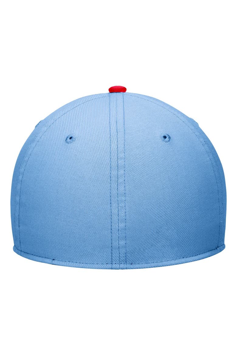 Men's Jordan Brand Light Blue Houston Cougars Blue Out Rise Dri-FIT Flex Hat, Alternate, color, Light Blue