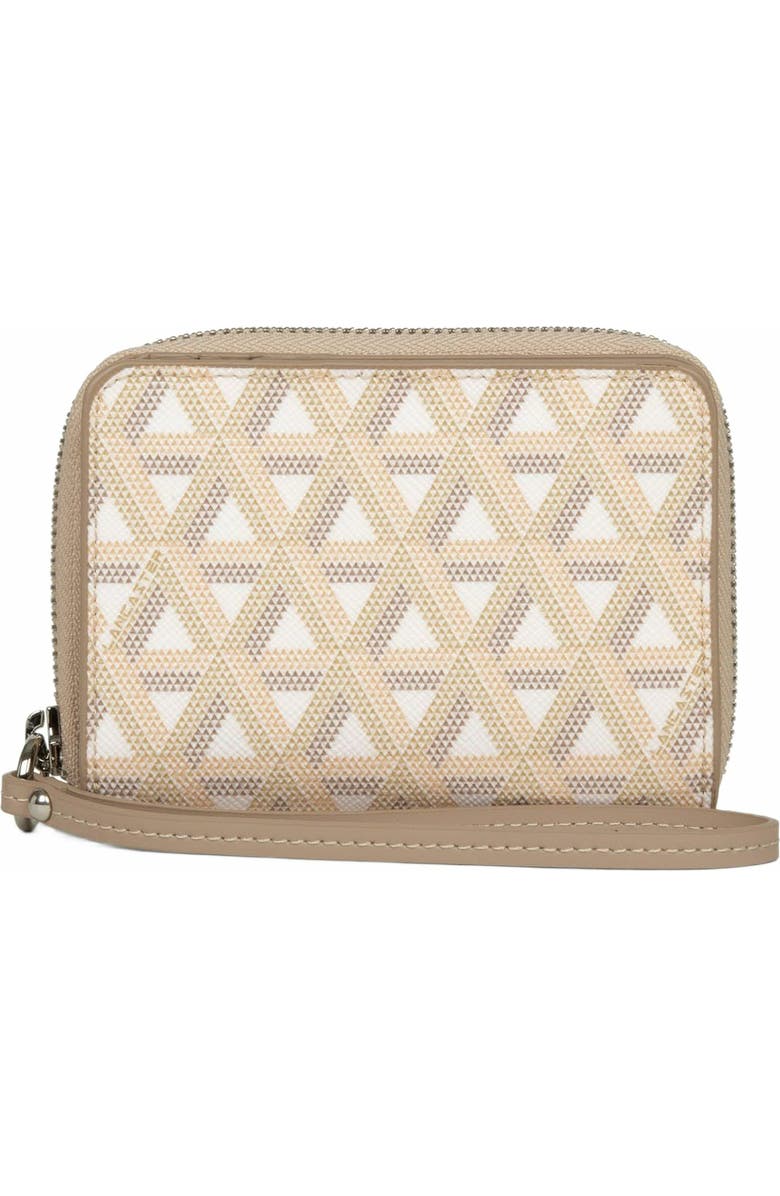 Lancaster Back-to-Back Zipped Wallet Ikon, Main, color, Beige