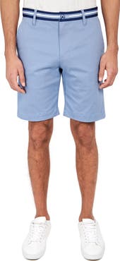 CONSTRUCT Slim Fit Solid Cotton Stretch Shorts