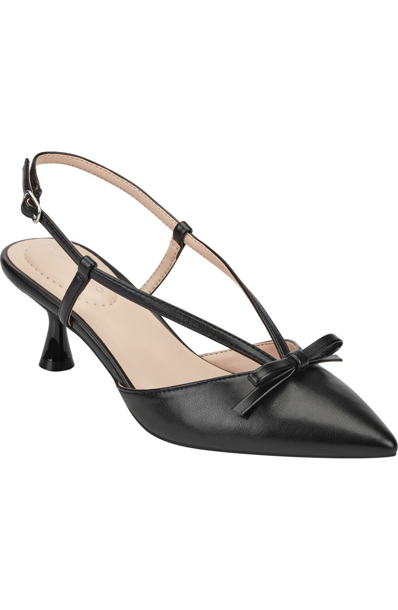 Bandolino Macruz Bow Slingback Pump, Main, color, Black