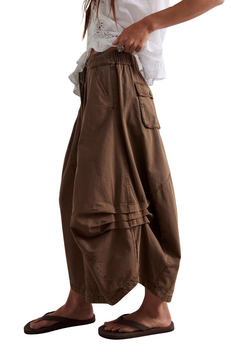 Free People Willow Poplin Midi Skirt, Alternate, color, 