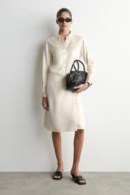 COS Satin Wrap Skirt