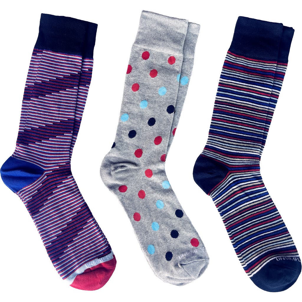 Unsimply Stitched Assorted 3-pack Crew Socks