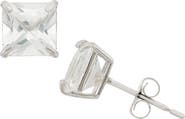 FUZION CREATIONS Princess Cut Stud Earrings