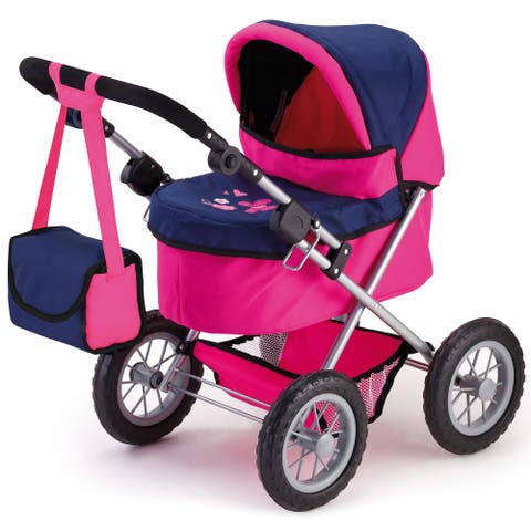 Trendy Pram Blue, Hot Pink, Butterfly