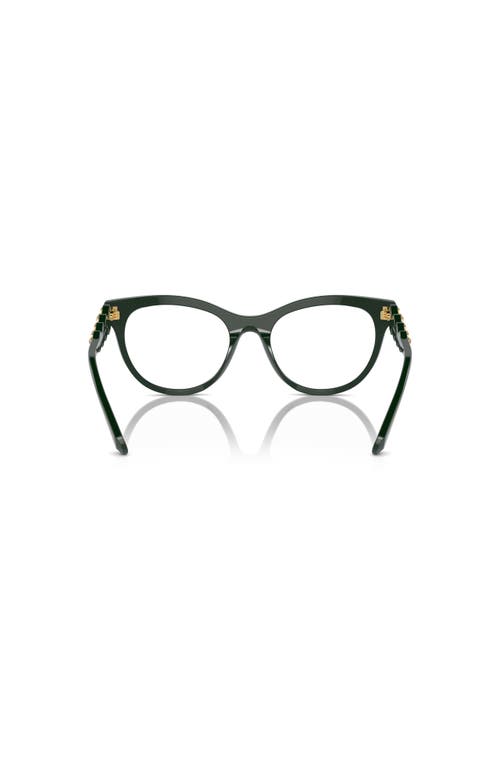 Swarovski 52mm Round Optical Glasses In Green