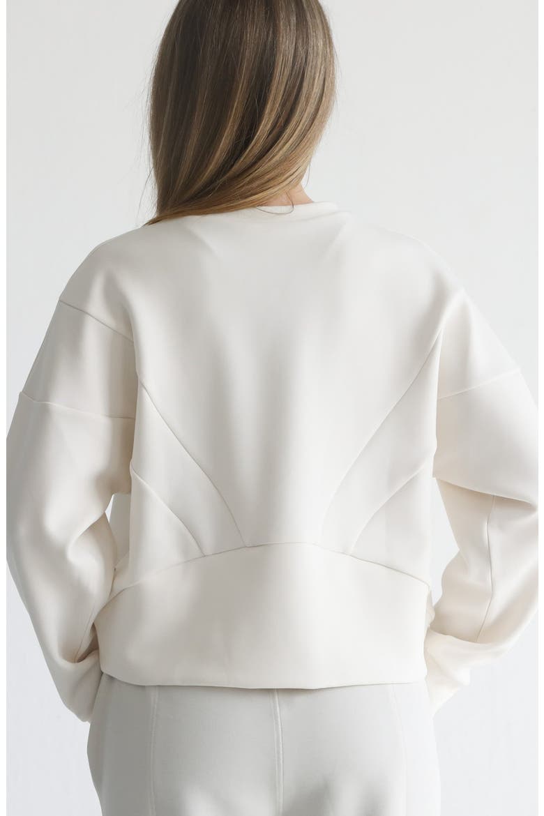Lyah Softstreme Oversized Cropped Nursing Crew, Alternate, color, Bone