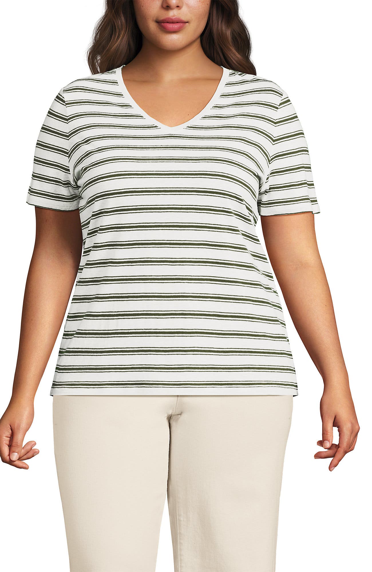 Ivory/Artichoke Rail Stripe