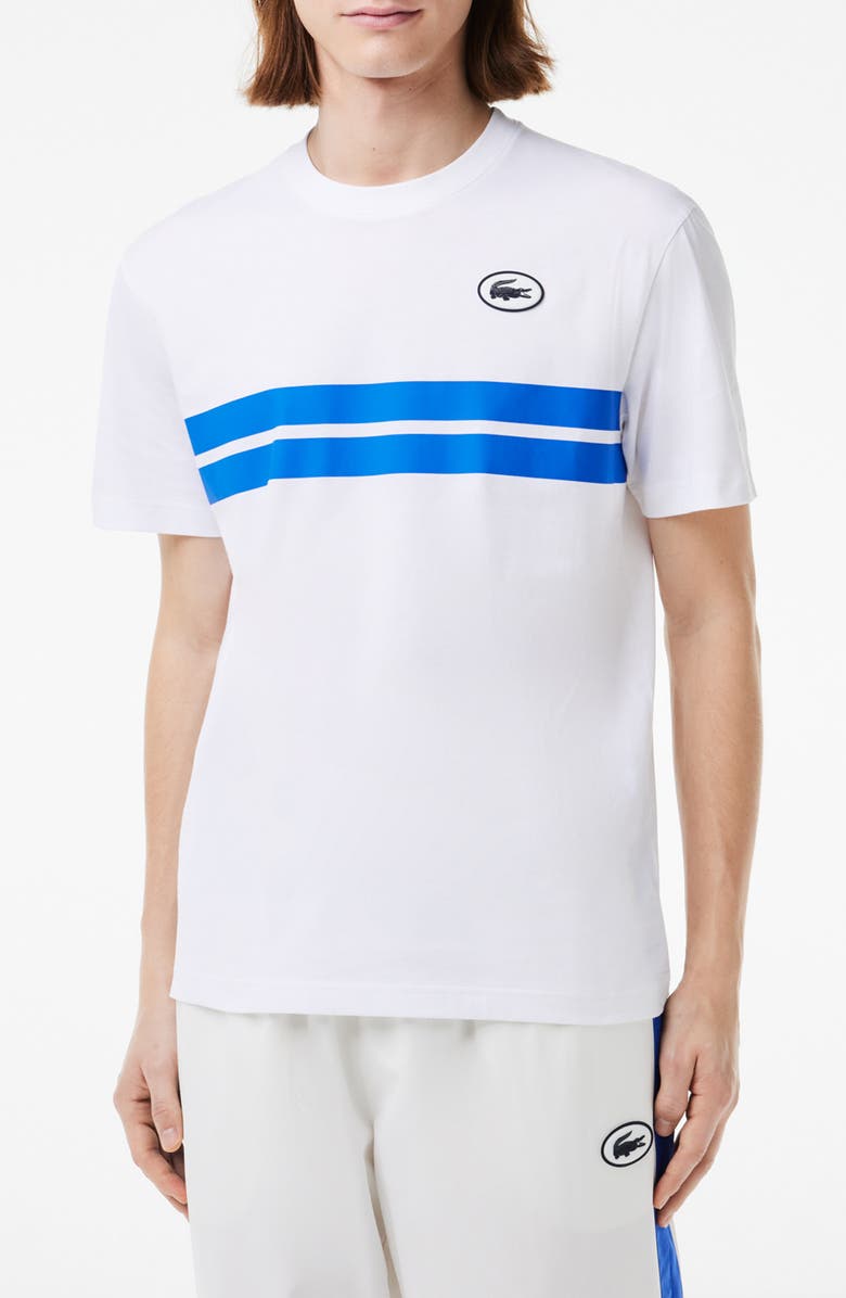 Lacoste Paris Classic Fit Graphic T-Shirt, Main, color, Blanc