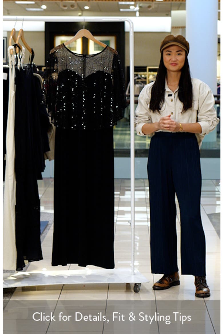 Sequin Cape Gown video