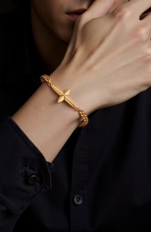 Ettika Faithful Emblem Bracelet In Brass