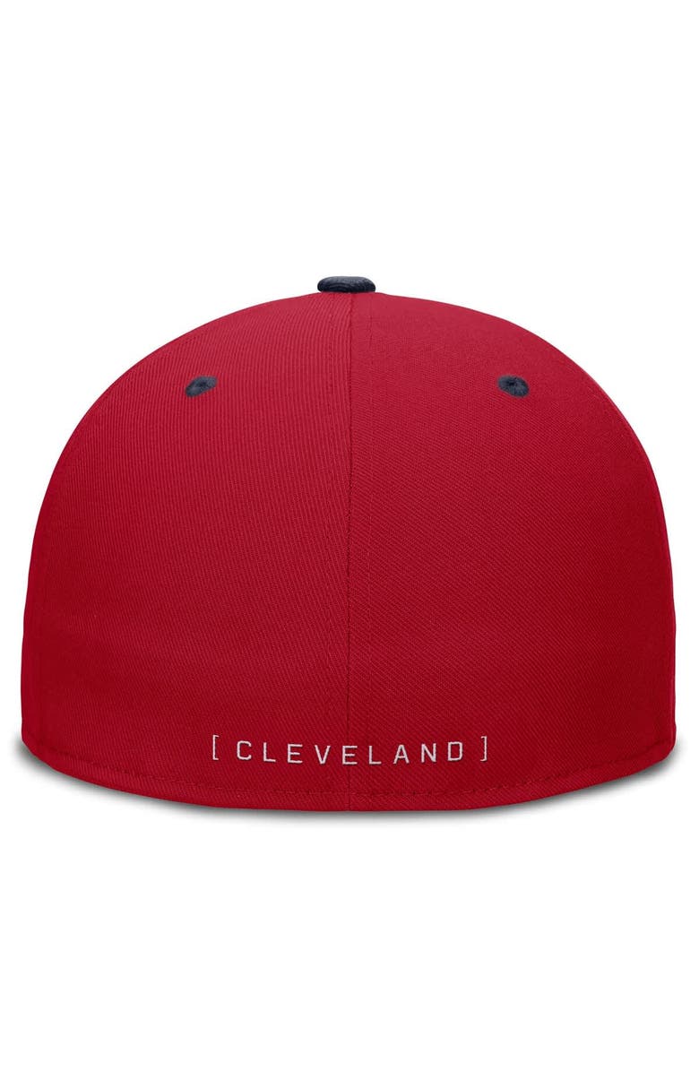 Nike Men's Nike  Red/Navy Cleveland Guardians  True Primetime Two-Tone Performance Fitted Hat, Alternate, color, Red