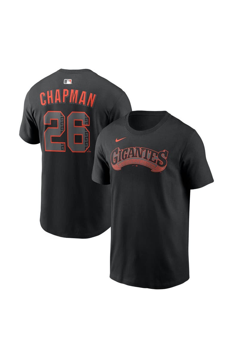 Nike Men's Nike Matt Chapman Black San Francisco Giants Alternate Name & Number T-Shirt, Main, color, Black