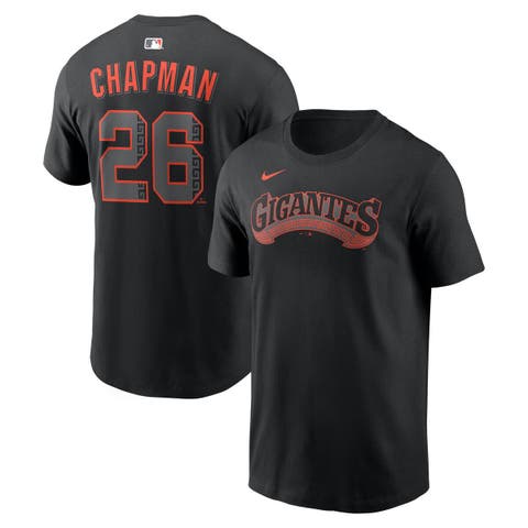 Men's Nike Matt Chapman Black San Francisco Giants Alternate Name & Number T-Shirt