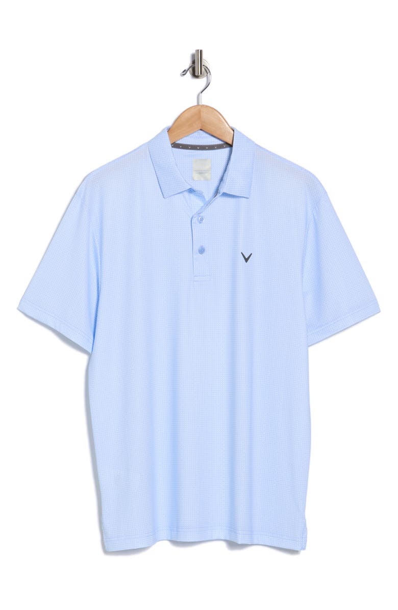 Callaway Foulard Geometric Golf Polo, Alternate, color, Vista Blue