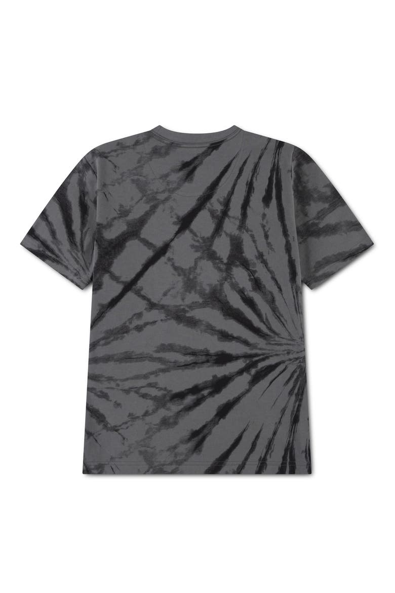 Kids' Geo Tie Dye Cotton Graphic T-Shirt, Alternate, color, IRON GRAY