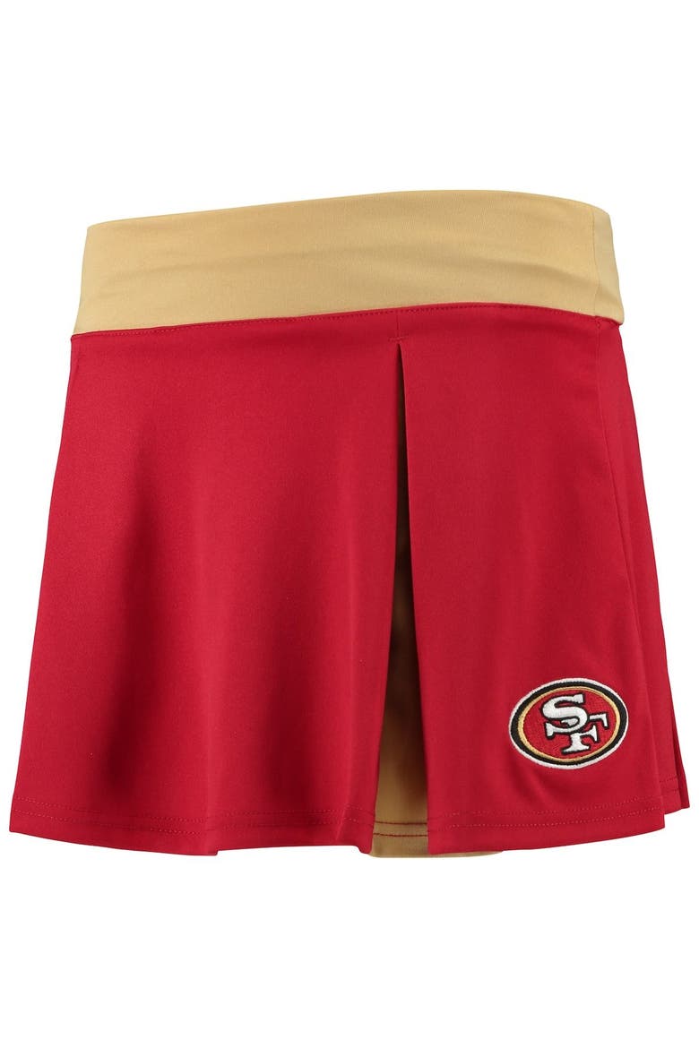 Youth Scarlet/Gold San Francisco 49ers Spirit Cheer Two-Piece Cheerleader Set, Alternate, color, Scarlet
