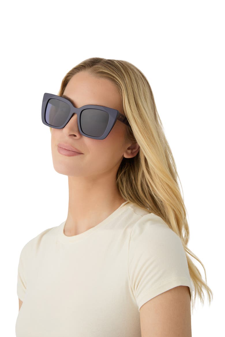 Lizzy 54mm Gradient Cat Eye Sunglasses, Alternate, color, ROYAL / MIDNIGHT