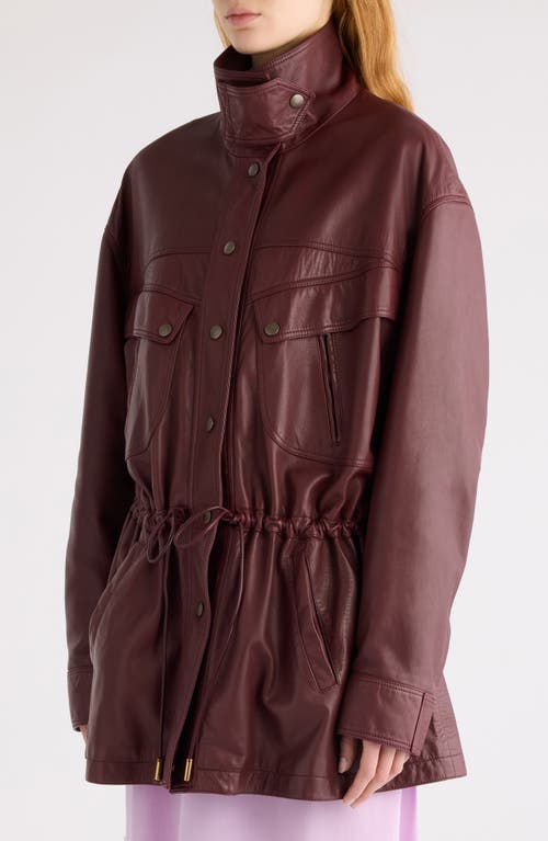 Chloé Leather Jacket In Brown