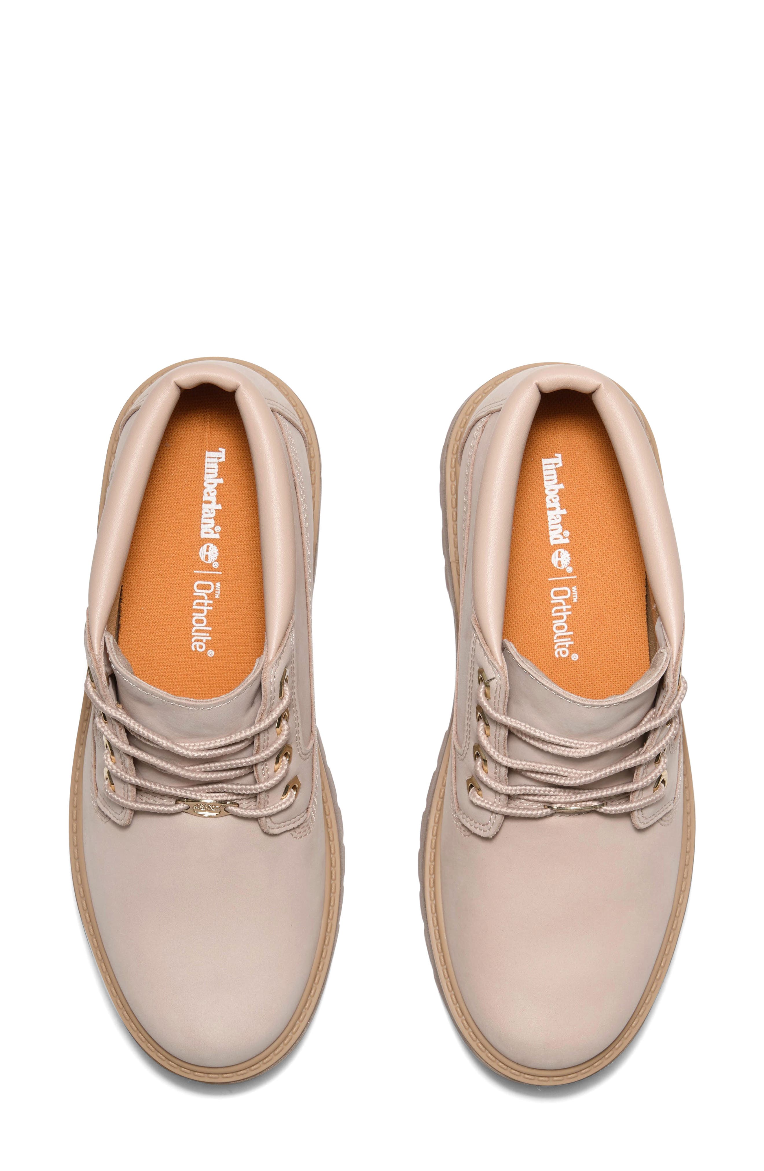 Timberland Stone Street Waterproof Platform Boot, Alternate, color, Light Beige Nubuck