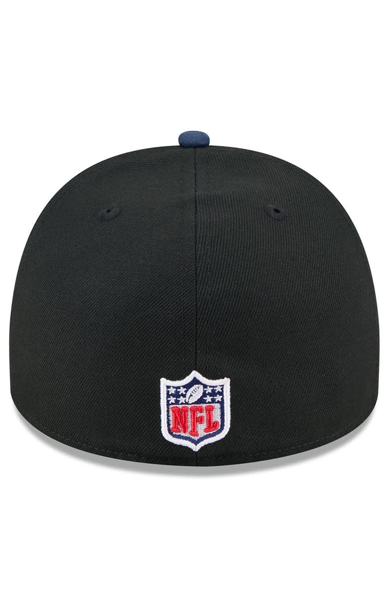 New Era Men's New Era Black/Navy New England Patriots 2025 NFL Draft On Stage A-Frame 59FIFTY Fitted Hat, Alternate, color, Black