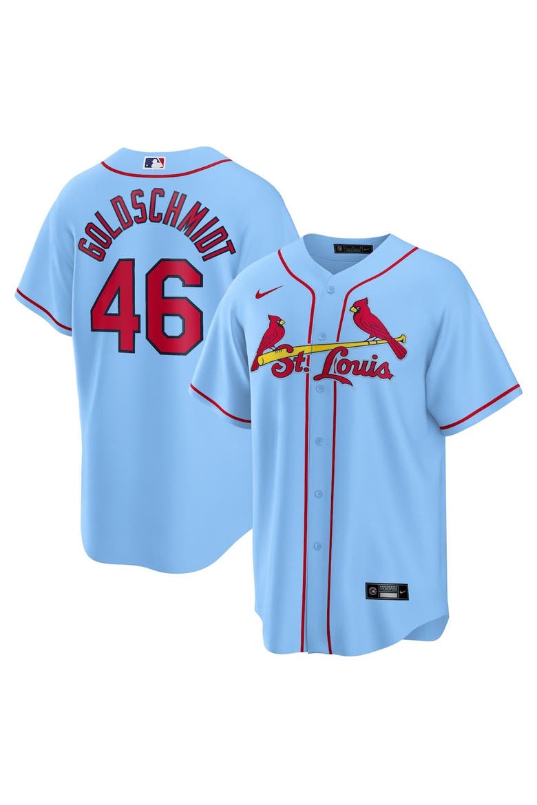 Men's Nike Paul Goldschmidt Light Blue St. Louis Cardinals Alternate Replica Player Name Jersey, Main, color, Light Blue