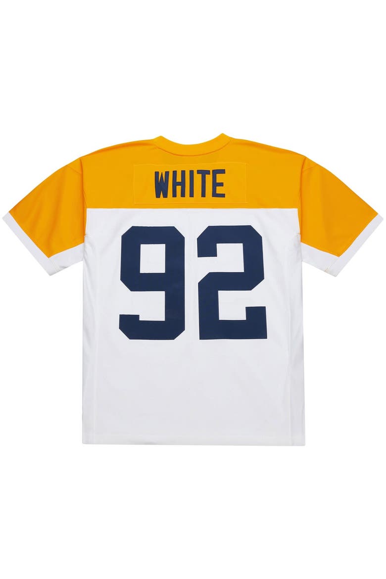 Men's Mitchell & Ness Reggie White White Green Bay Packers 1994 Legacy Replica Jersey, Alternate, color, White