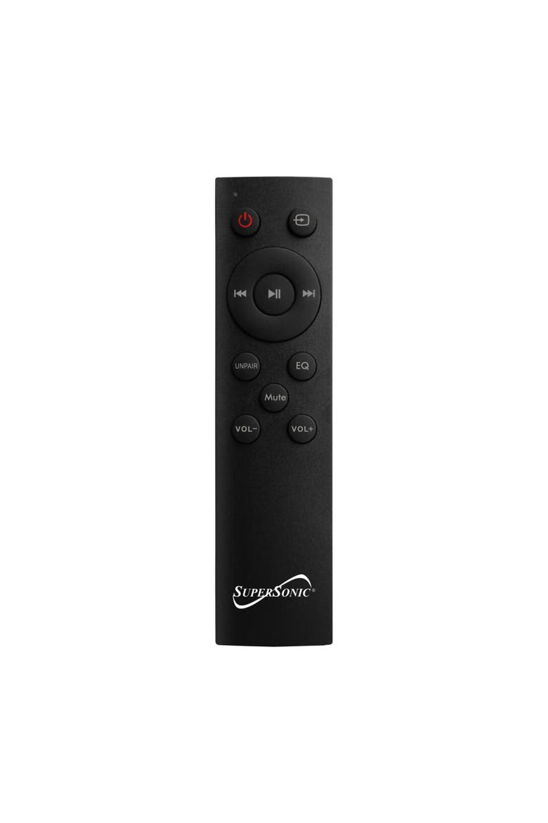 30" Dual Aux Optical 2.0 Bluetooth Soundbar With Remote, Alternate, color, Black
